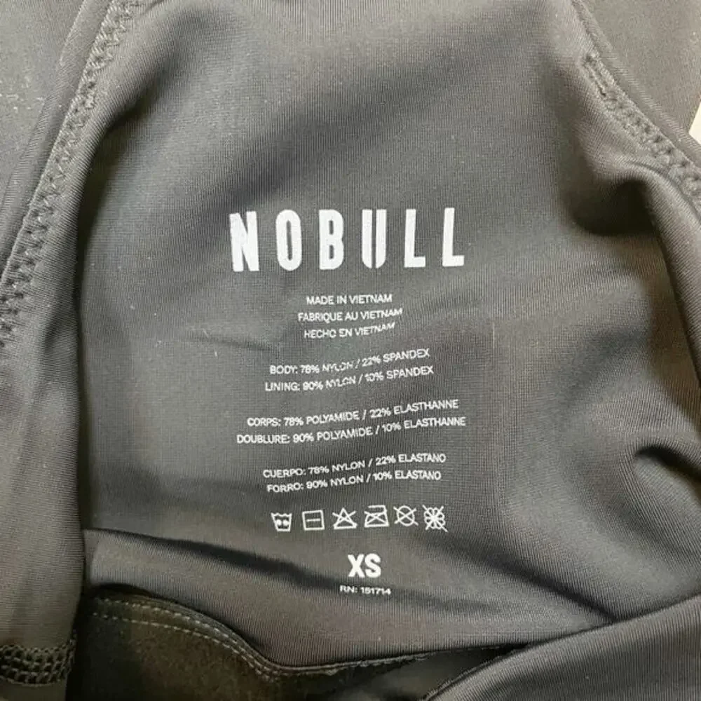 NoBull‎ Women's Black Racerback One Piece Swimsuit Size XS